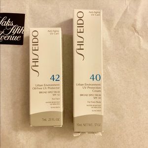 2 New Shiseido UV protection cream for face